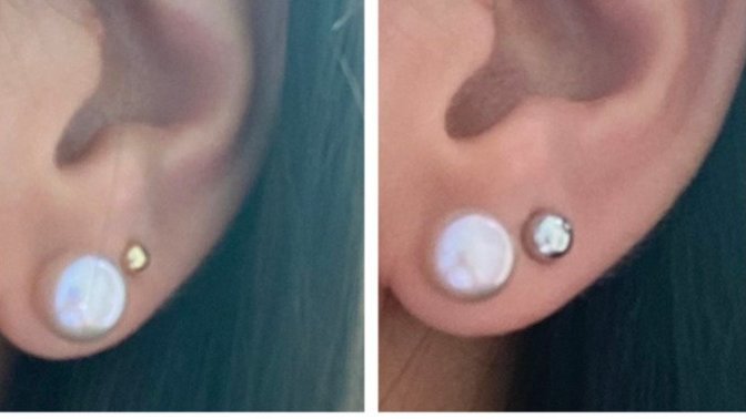Which second stud size looks best 3mm (left) or 5mm (right) ?