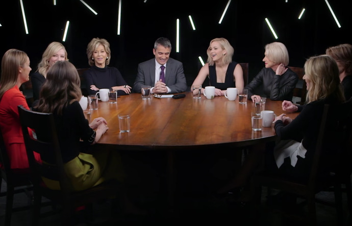 Carey Mulligan, Brie Larson, Cate Blanchett, Jane Fonda, Jennifer Lawrence, Helen Mirren, Kate Winslet.