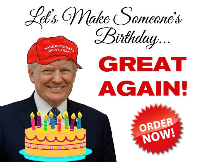 Trump Jr wants you to sign a birthday card for his dear old dad. But if you want to sign - you must give him money. Did you sign the card?
