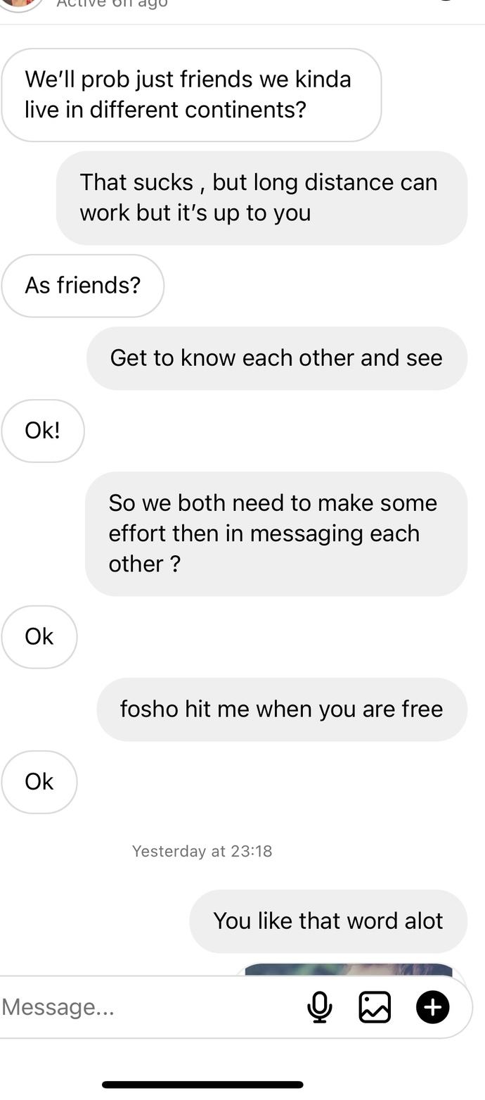 Does it seem like he is politely rejecting me and isn’t interested?
