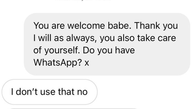 Does it seem like he is politely rejecting me and isn’t interested?
