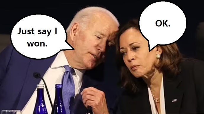 Can Kamala Harris declare Joe Biden the winner of the next Presidential Election, even if he loses?