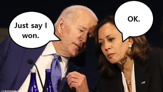 Can Kamala Harris declare Joe Biden the winner of the next Presidential Election, even if he loses?
