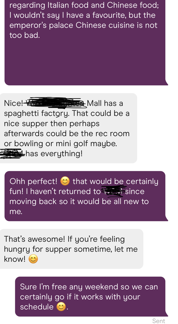 I have been chatting with this guy on Hinge for five days; Did he indirectly ask me out?