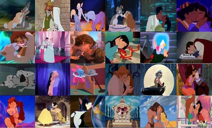 Do you see anything wrong with any of these kissing scenes in Disney movies?