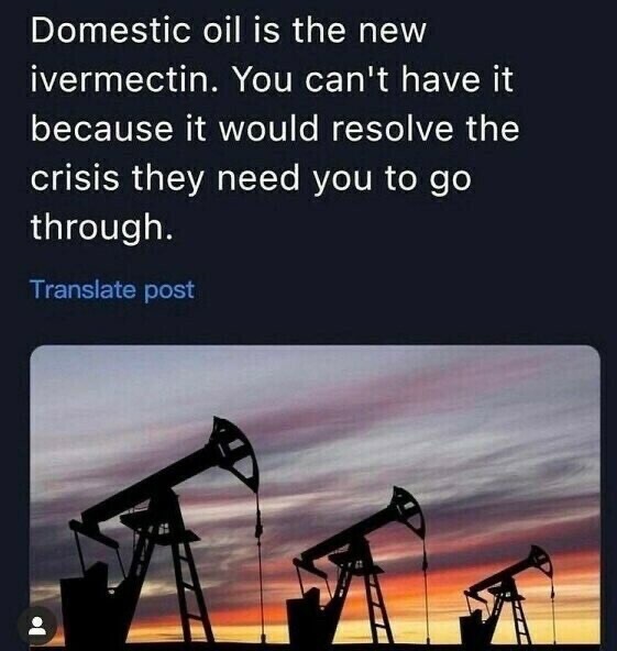 Is domestic American crude oil the new Ivermectin?
