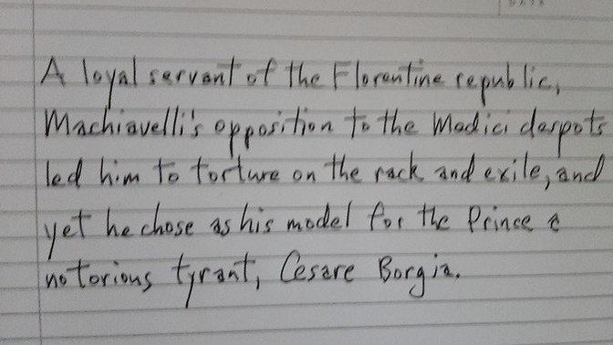 How would you rate my handwriting from 1-10?