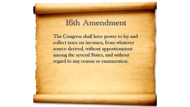 Should Amendment XVI be repealed?