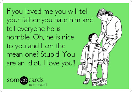 Why do parents scorn their children for having the same flaws that they hated and contemned among themselves?