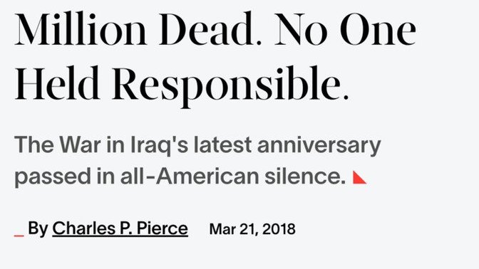 Americans, how do you justify your country's war of aggression against Iraq?