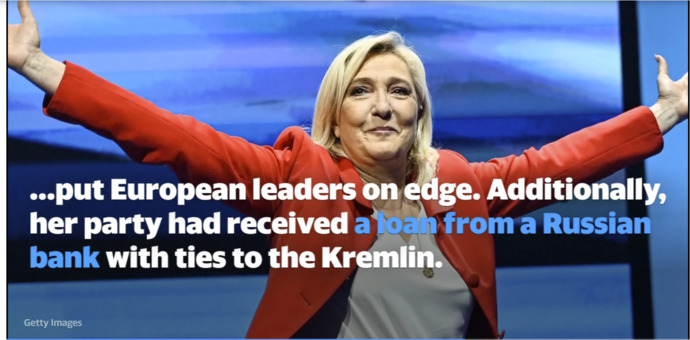 Marine Le Pen of the French National Party