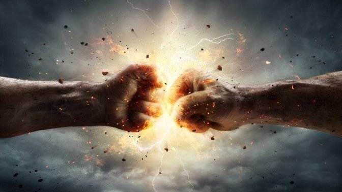 FREeZE!! God Or Satan has challenged you to a fight of any kind! Who are you fighting, what kind of fight are you doing, & why?