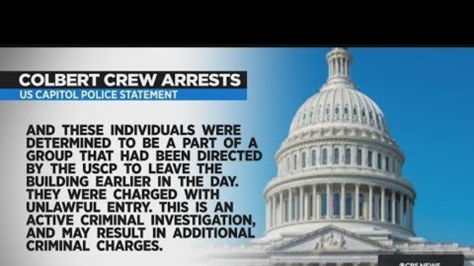 Should Steven Colbert be arrested for insurrection? Should his people that broke into the U. S. Capitol be in solitary confinement like those of Jan6?