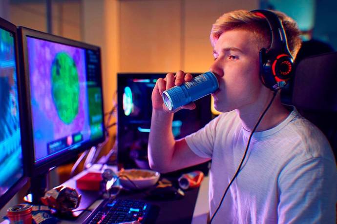 What do you drink while gaming?