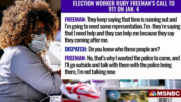 What should Trumps punishment be for lying about election workers Shaye Moss and her mother and almost getting them killed?