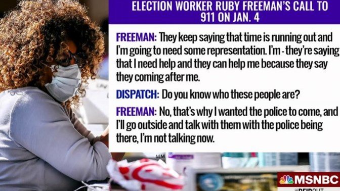 What should Trump's punishment be for lying about election workers Shaye Moss and her mother and almost getting them killed?