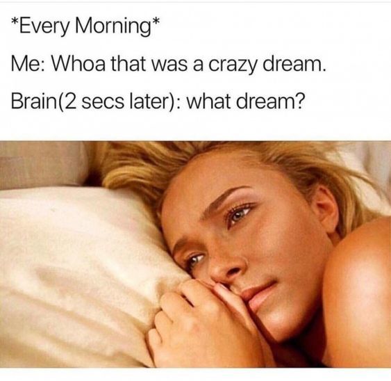 What was the best dream you have ever had?