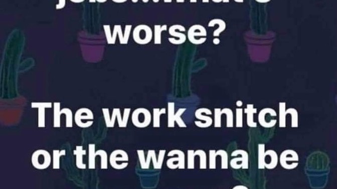 Which one is worse to you?