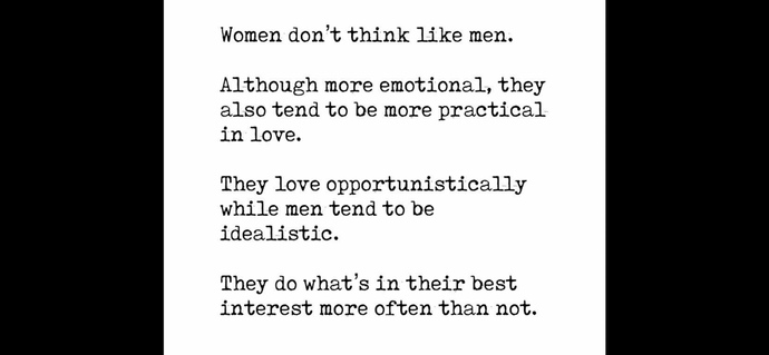 Do you think this is true about women?