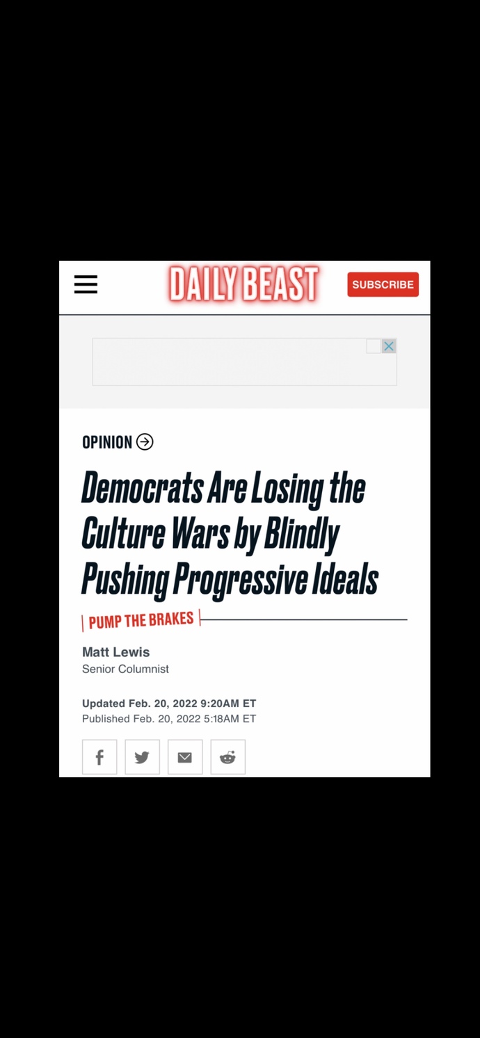 What is your take on democrats losing the culture war? What does this mean to you?