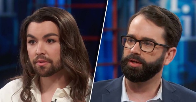Pictured Left: "woman."