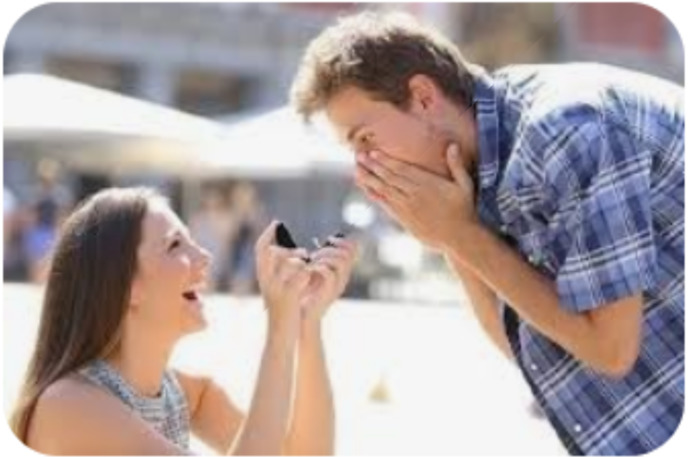 Engaged/married men, did you get an engagement ring? Engaged/married women, did you get your fiance/husband an engagement ring?