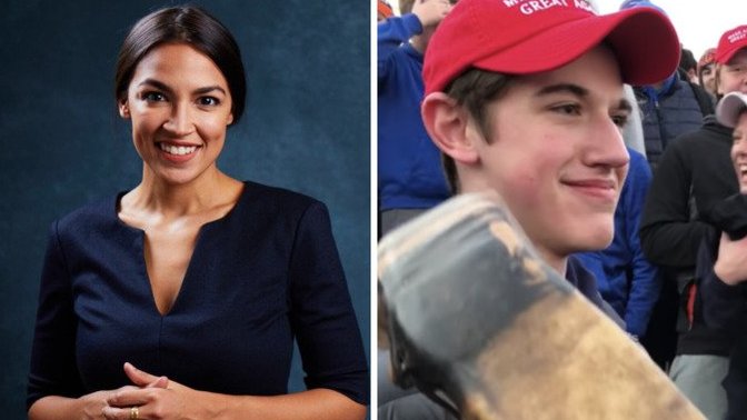 Alexandria Ocasio-Cortez vs Nick Sandmann. Who would win?