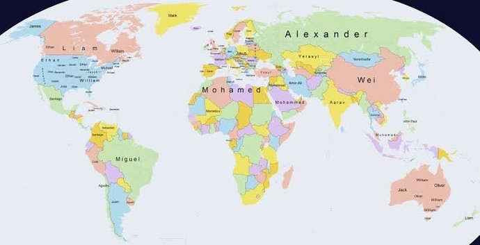 What is the most common/popular first name in your country?