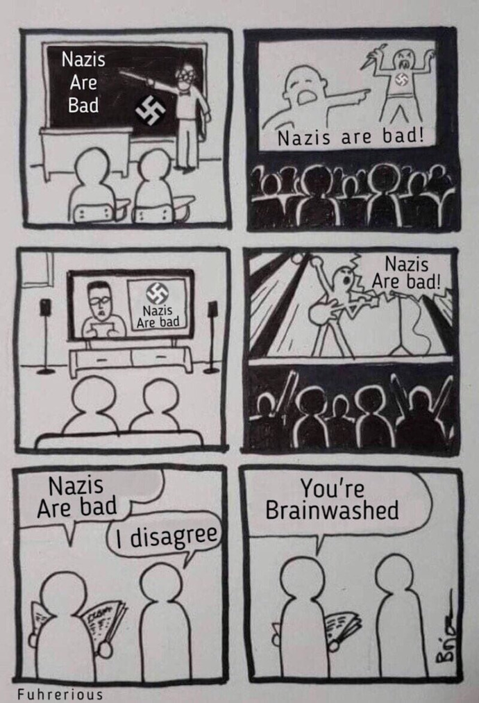 Hitler coined the phrase, "The Big Lie." Why, and what is it's relationship to the current big lie?