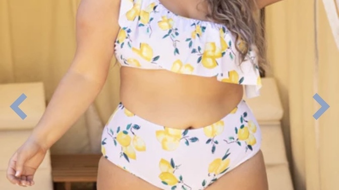 Which lemon bathing suit is cuter?