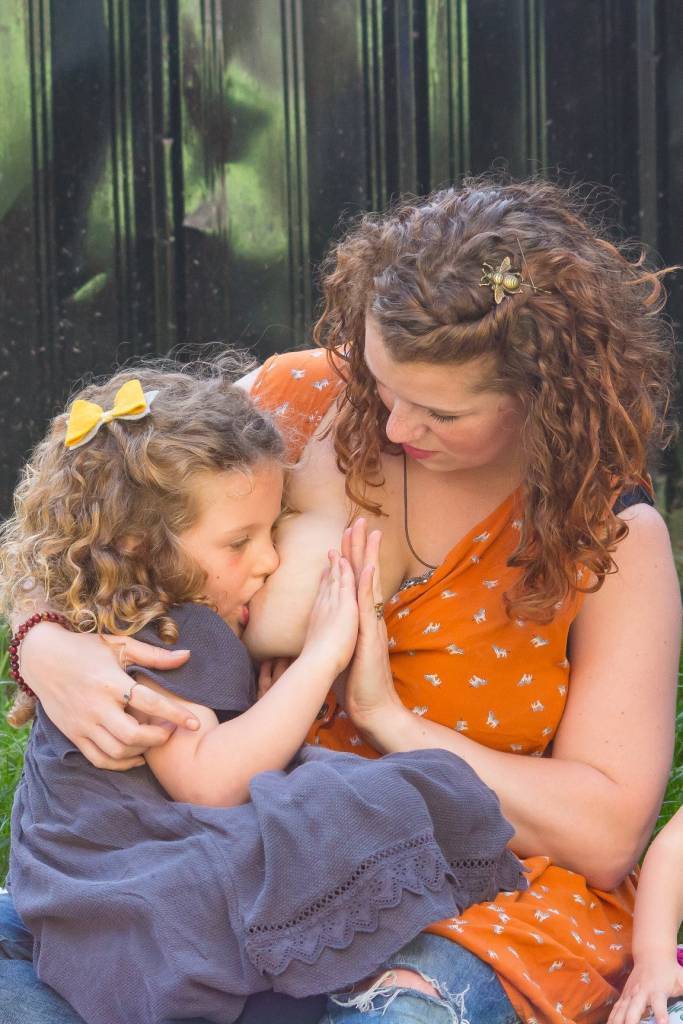 Would you judge a lady breast feeding in public her 6yo kid because it soothes him?