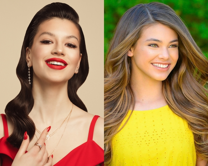 Which smiling girl is more beautiful?