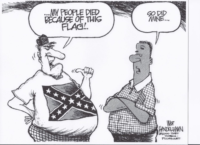 Is the Army of Northern Virginia Battle Flag a symbol of Southern Heritage or white southern heritage?