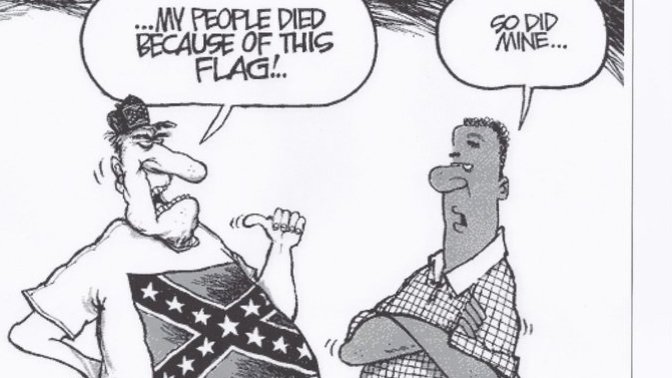 Is the Army of Northern Virginia Battle Flag a symbol of "Southern Heritage" or white southern heritage?