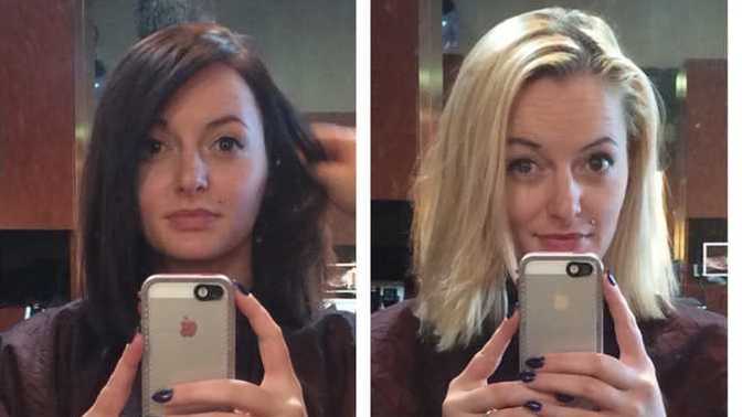 Is dyed blonde hair attractive or unattractive?