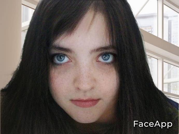 Female me with freckles