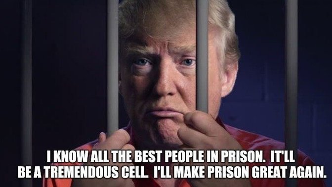 What is with him and crowd sizes - would the same crowd size show up to his trial if it gets to that and his incarceration?