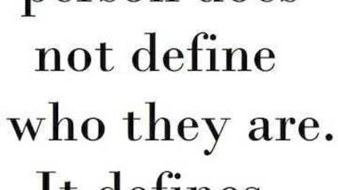 So do you agree that we have the right to define ourselves and share it with others?