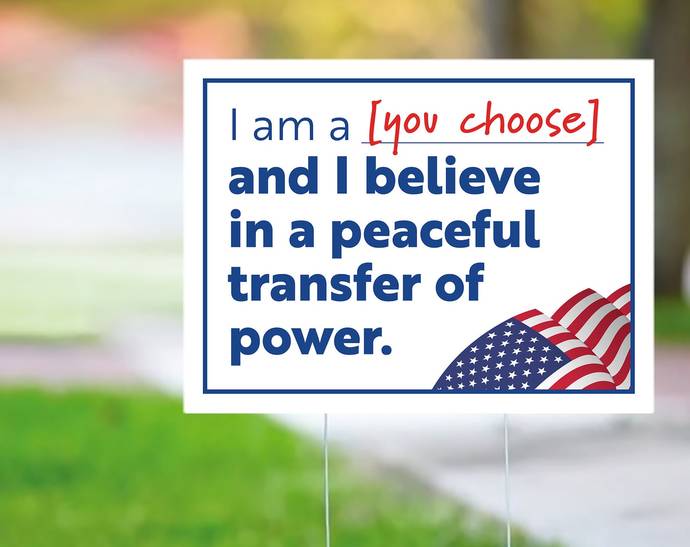 Do you believe in the peaceful transfer of power from one president to the succeeding one?