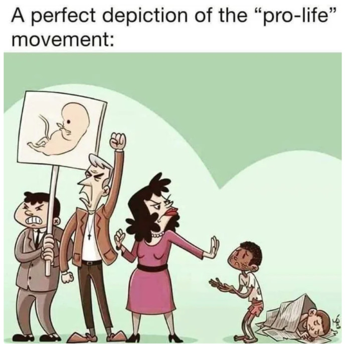 Which of these do you you think best highlights the hypocrisy of the so called pro life crowd?