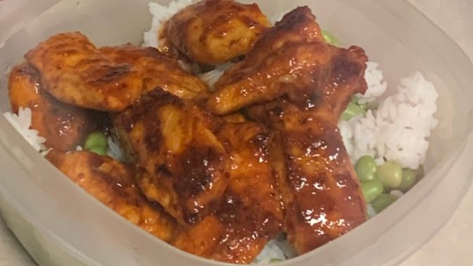 How does my lunch today look (I made everything except the rice)?