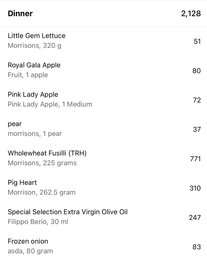 What did you eat for dinner yesterday?