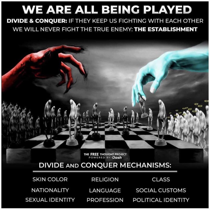 Have people realized that Left vs Right is just a ploy by the higher echelon to divide people as a whole?