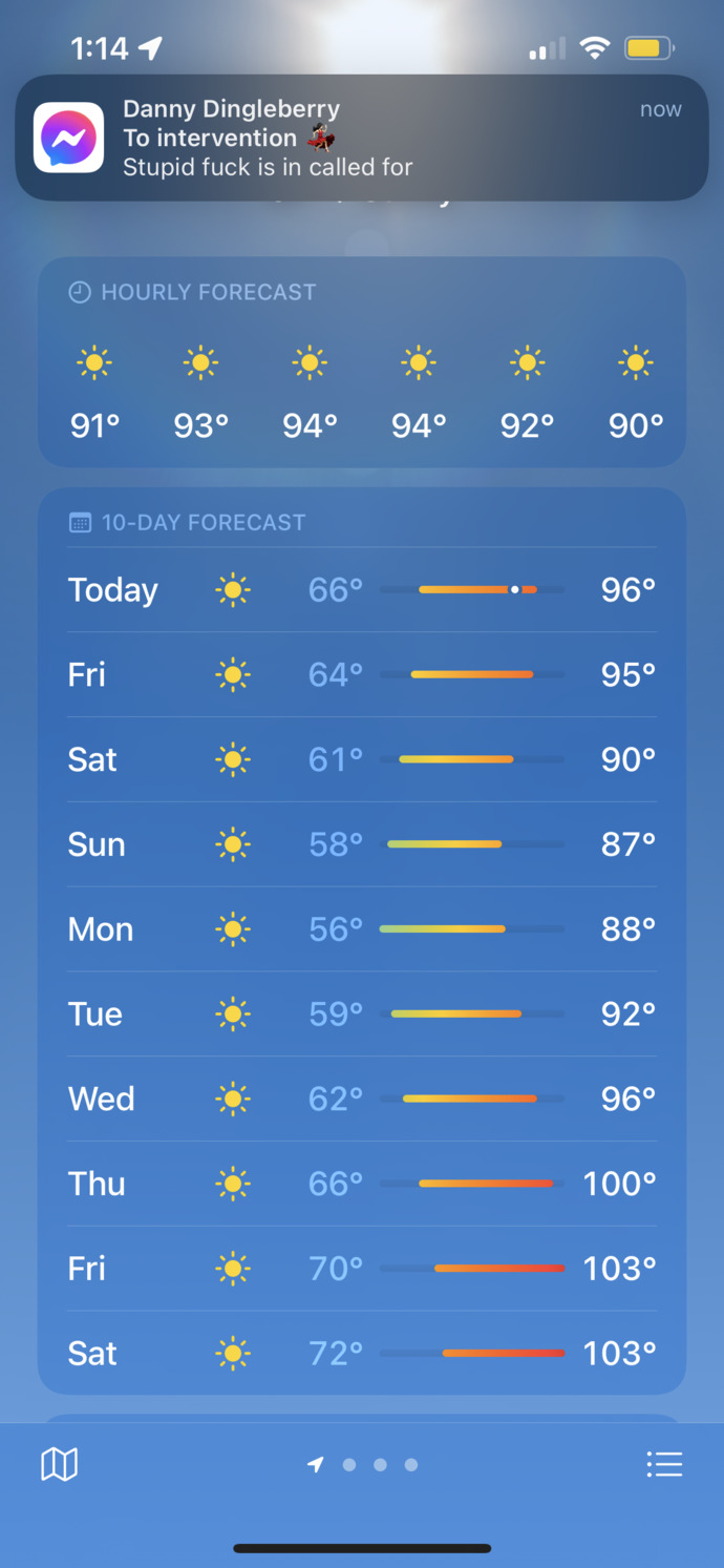 How is the weather ☁️🌡️ you have GaGers now?