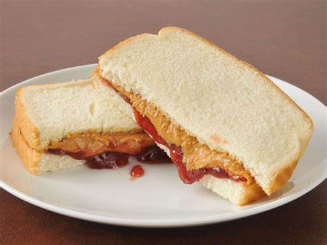 Peanut Butter and Jelly Sandwich ... which is on top?