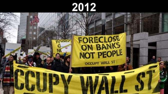 Will occupy wallstreet protests return now that inflation hit again?