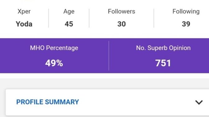MHO I'll show you mine if you show me yours, do you even care what a person MHO and Xper Rank is?
