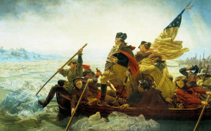 Washington crossing Delaware