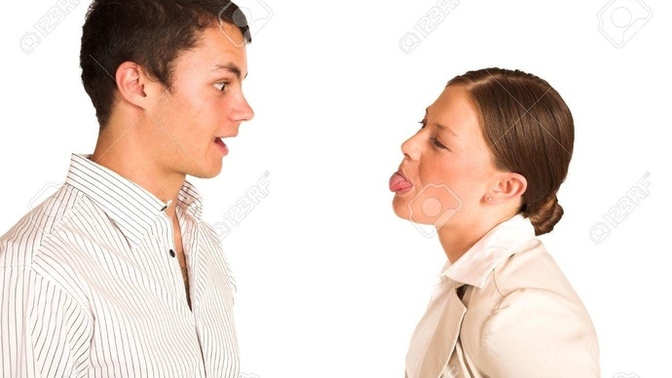 Ladies, is sticking your tongue out flirting?