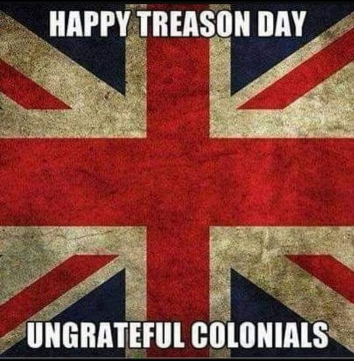 Should the 4th July be celebrated in the UK as Treason Day?